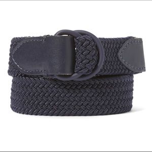 NEW! Banana Republic Navy Blue Stretch Webb Slider Belt - Men - Large